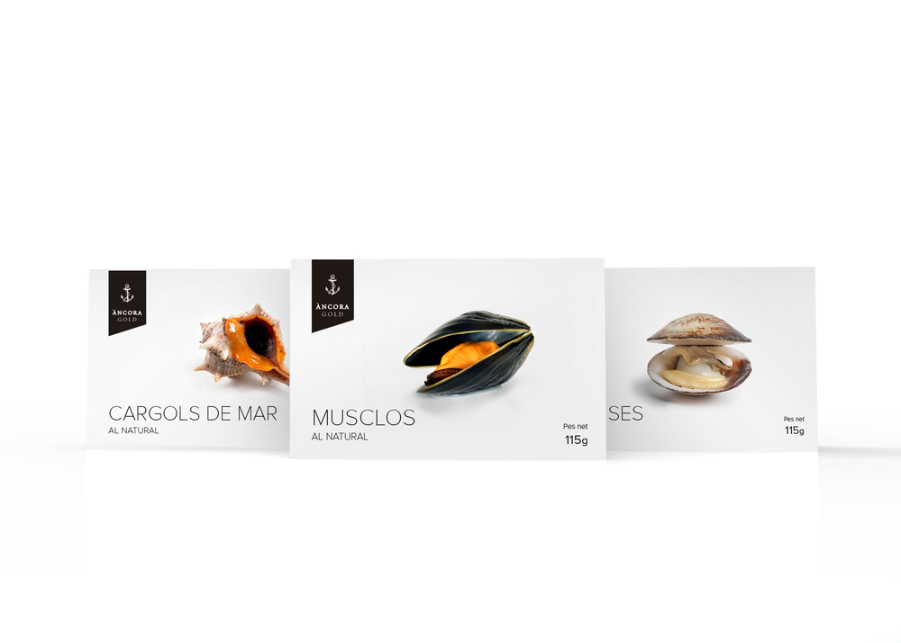 2.上海包装设计公司——Ancora Gold生鲜食品海鲜贝类包装设计-1-上海亘一品牌策划营销策划公司